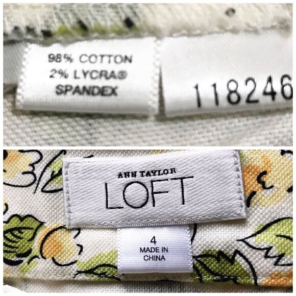 Ann Taylor Loft floral print skirt, Size 4 - Picture 3 of 9